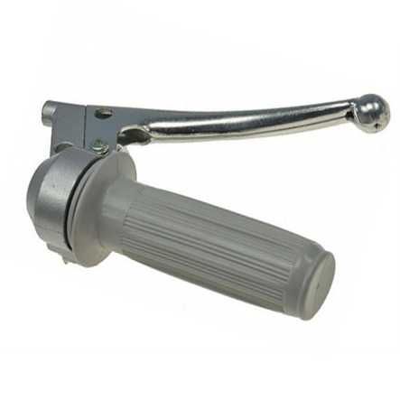 Gasdrehgriff Oldtimer grau