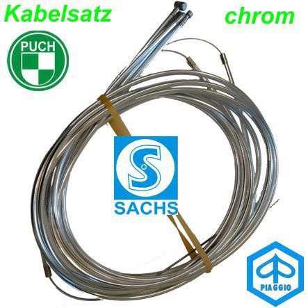 Mofa Kabelsatz chrom Piaggio Ciao Si