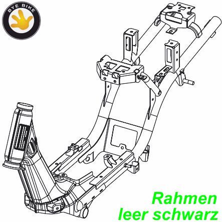 Bye Bike Rahmen leer schwarz