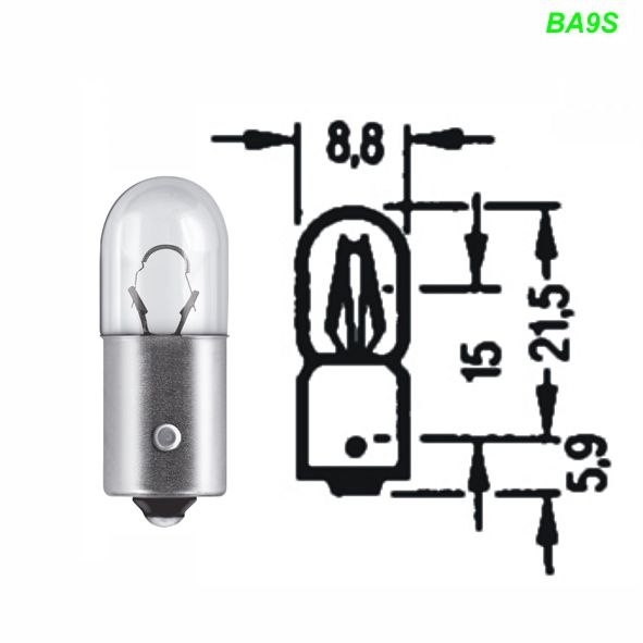 Mofa Glühlampe BA9S 6V 4W