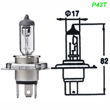 Glühlampe Halogen P43t 12V 35/35W HS1
