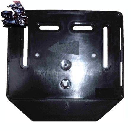 Scooter Nummernhalter plastik schwarz