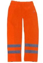 Regenhose FLEXOTHANE Nähte verschweisst Elastikbund orange Gr. L