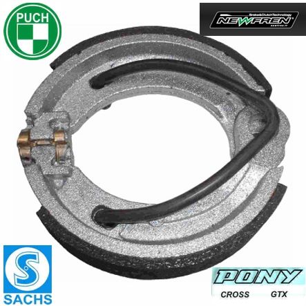 Mofa Bremsbacke Pony Sachs Newfren GF.0210 J1105 nicht Kat 90x17 mm per Paar