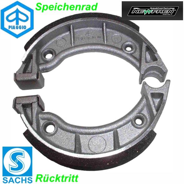 Mofa Bremsbacke Newfren GF.0151 Sachs Puch Rücktritt Tomos Fantic Garelli AZ153 per Paar