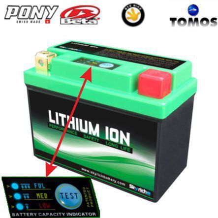Lithium Ion Batterie YTX4L BS YTX5L-BS 12V 4Ah Gel L110xB70xH84mm zum Testen