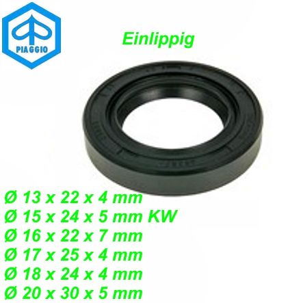 Mofa Simmerring Ciao SI Ø 20x30x5 Einlippig