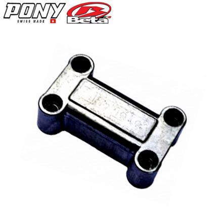 Lenkerbefestigungsplatte silber Pony GTX Cross