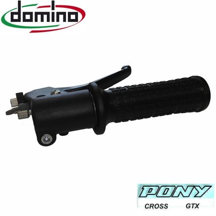 Domino Pony Beta Gasgriff Neu  komplett schwarz