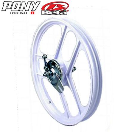 Vorderrad 16 (20) alu leer weiss Pony Beta Cross