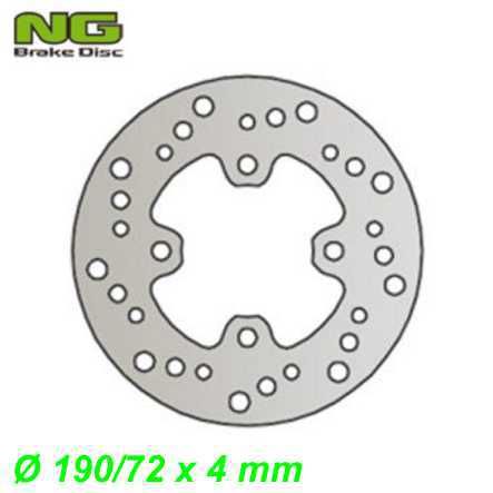 Bremsscheibe NG Ø 190/72 x 4 mm Honda SZX 50X X8R-S Super Sport X8T-X Cross Sport