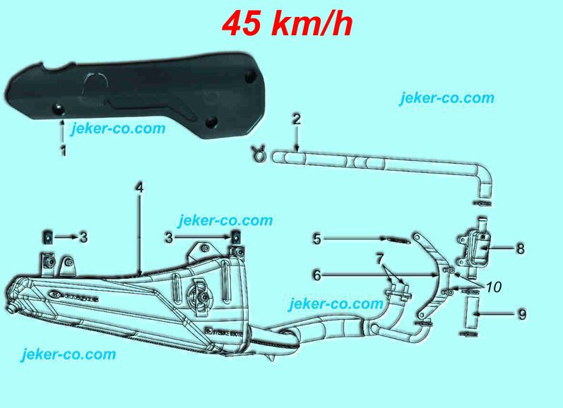 Bye Bike Auspuff Abgasrückführung 45 kmh Parts Ersatzteile Teile Shop Jeker + Co Balsthal Schweiz