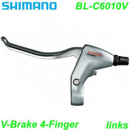 Shimano Bremshebel BL-C6010V links Nexus V-Brake 4-Finger silber