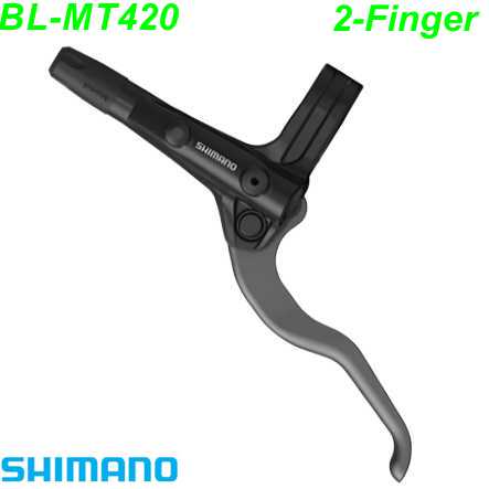 Shimano Bremshebel BL-MT420 Disc 2-Finger links silber