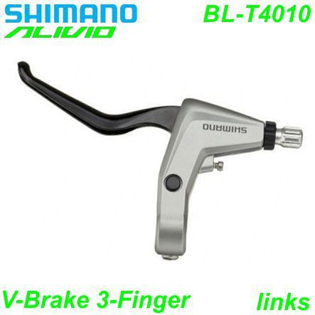 Shimano Bremshebel links BL-T4010 Alivio 3-F. V-Brake  silber
