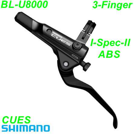 Shimano Bremshebel CUES BL-U8000 ABS Disc 3-Finger links schwarz