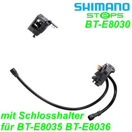 Shimano Steps Halter integrierter Akku BM-E8030 250 mm o/Kabel m/Schlosshalterung