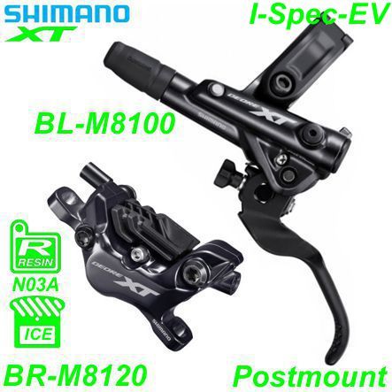 Shimano Scheibenbremsset BR-M8120 XT HR BL-M8100 Postmount o/Disc 1.7 m Resin ICE