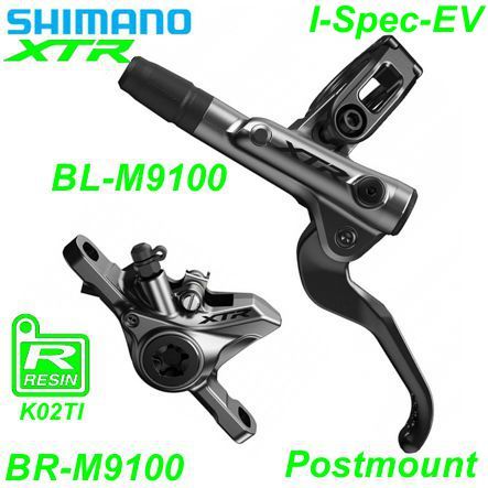 Shimano Scheibenbremsset BR-M9100 XTR HR BL-M9100 Postmount o/Disc 1.7 m Resin ICE