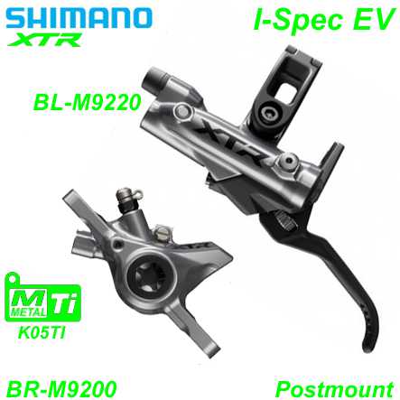 Shimano Scheibenbremsset BR-M9200 XTR HR BL-M9220 Postmount o/Disc 170cm Resin ICE