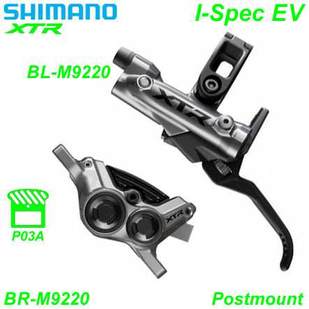 Shimano Scheibenbremsset BR-M9220 XTR HR BL-M9220 Postmount o/Disc 170cm  Metal ICE