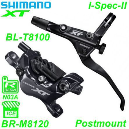 Shimano Scheibenbremsset BR-M8120 XT HR BL-T8100 schwarz Postmount o/Disc 1.7 m Resin