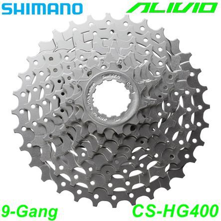 Shimano Kassette 9-G. CS-HG400  Alivio 11-28 Zähne Box