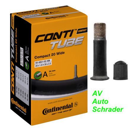 Conti Schlauch Fahrrad AV 20x1 3/8 - 1 1/4 - 1.75/2 AV/Schrader