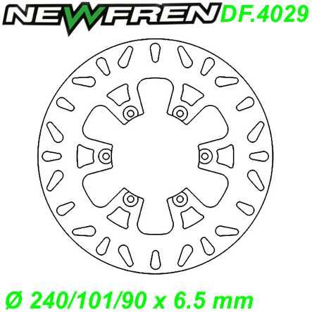 Bremsscheibe DF.4029-A Ø 240/101/90 x 6.5 mm Malaguti MADISON K 400 S 250