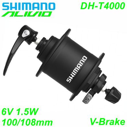 Shimano Nabendynamo DH-T4000 V-Brake 32-L 6V/1.5W schwarz 100/140mm