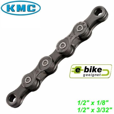 E-Bike KMC Kette Z1eHX EPT 1-G. Single 1/2 x 3/32 128 Glied 7.8 mm verstärkt