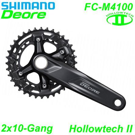 Shimano Kettenrad 2x10 HT II FC-M4100 170-36x26 Deore 48.8 mm o.TL