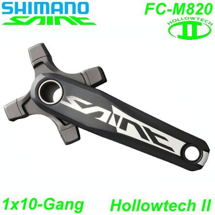 Shimano Kettenrad 1x10 HT II FC-M820 165 o.Kettenblatt mTL