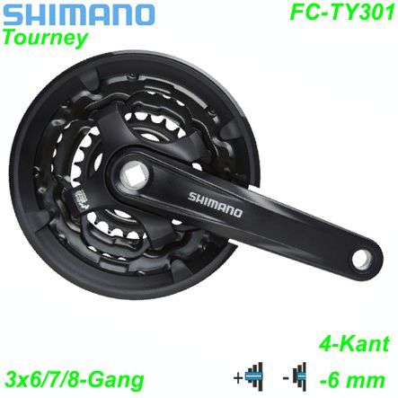 Shimano Kettenrad 3x6/7/8 4K FC-TY301 150-42x34x24 schwarz