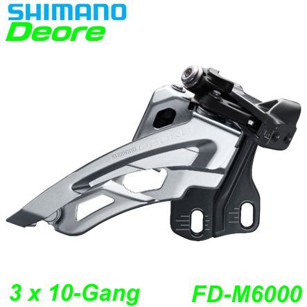 Shimano Umwerfer 3x10-G. FD-M6000-E Deore Si-Sw F-Pull 66-69° ohne Platte