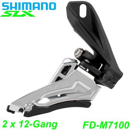 Shimano Umwerfer 2x12-G. FD-M7100-D SLX To-Sw Du-Pu 66-69° Direktmomtage 38Z Box