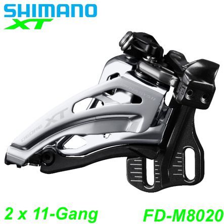 Shimano Umwerfer 2x11-G. FD-M8020-E XT Si-Sw Fr-Pu 66-69° Platte 38Z Box