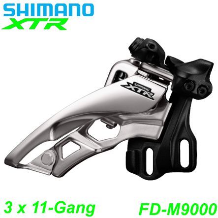 Shimano Umwerfer 3x11-G. FD-M9000-E XTR Si-Sw Fr-Pu 66-69° Platte 40Z Box