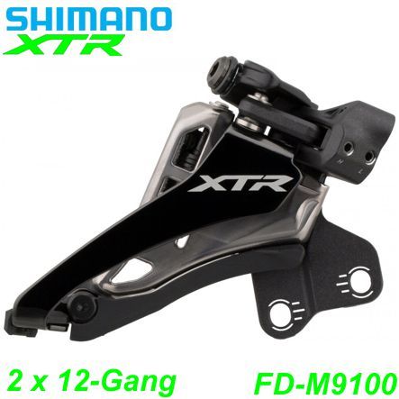 Shimano Umwerfer 2x12-G. FD-M9100-E XTR Si-Sw Fr-Pu 66-69° ohne Platte