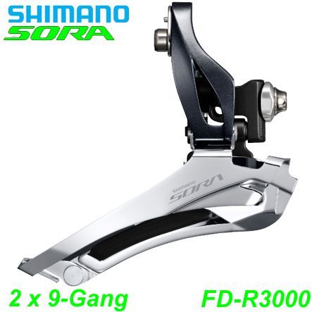 Shimano Umwerfer FD-R3000-F 2x9-Gang Anlöt-Typ Box