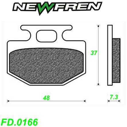 Scheibenbremsbelag NEWFREN FD.0166 Sinter Honda Monkey NH 50 80 125 Lead Restbestand