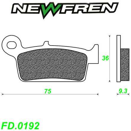 Scheibenbremsbelag NEWFREN FD.0192 Sinter Hercules Honda Kymco Peugeot