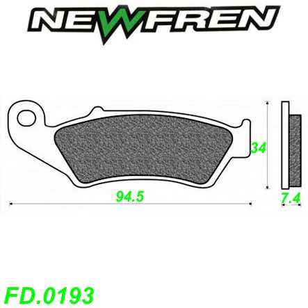 Scheibenbremsbelag NEWFREN FD.0193 Sinter Aprilia Beta CPI Fantic Gasgas Honda Suzuki Yamaha