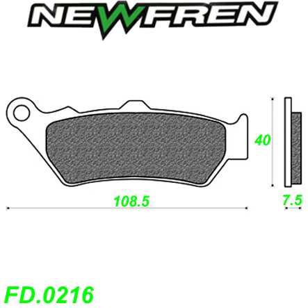 Scheibenbremsbelag NEWFREN FD.0216 BR Organisch Aprilia BMW Ducati Honda KTM Yamaha