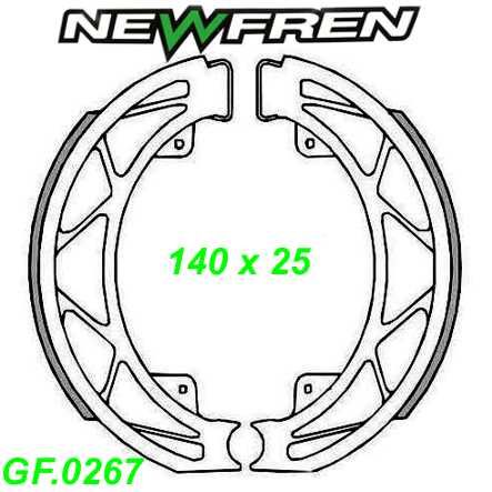 Bremsbacken NEWFREN GF.0267 Liberty PTT 50 RST Restbestand