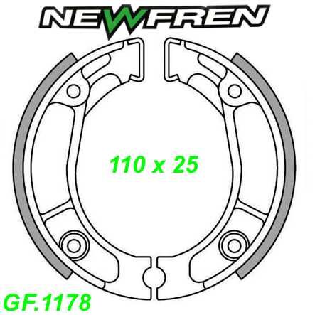 Bremsbacken NEWFREN GF.1178 Sinter Honda C CB CG CLR CR CRF CT CTX MB MBX MT MTX