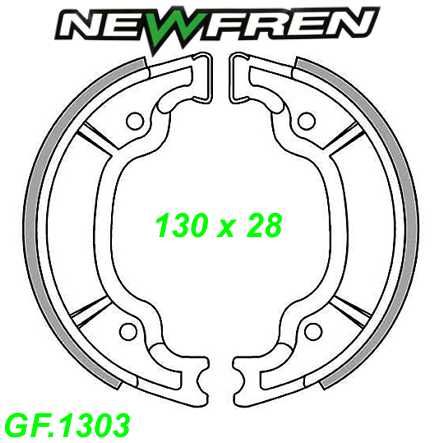 Bremsbacken NEWFREN GF.1303 Sinter Yamaha DT YFB FW D/E/F YFM YFP YFU YZ 250 300 350 400cc