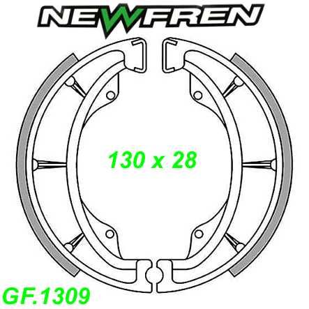 Bremsbacken NEWFREN GF.1309 Sinter Suzuki EPICURO UC 125 150cc