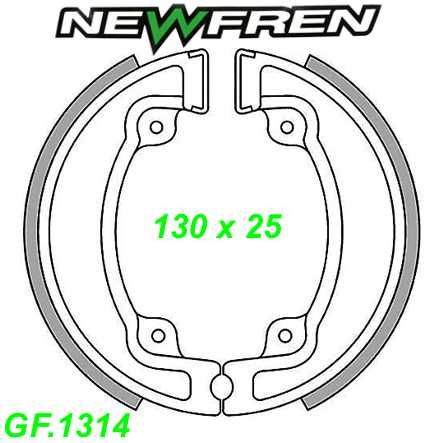 Bremsbacken NEWFREN GF.1314 Sinter Peugeot ELYSEO 150cc