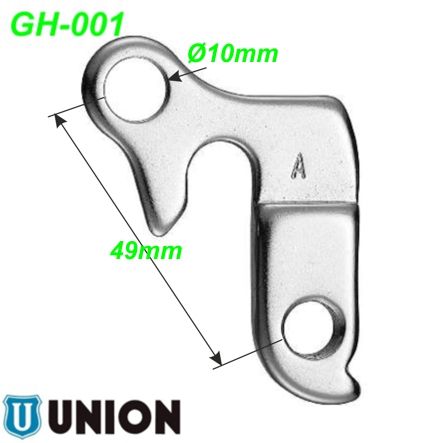 Ausfallende Schaltauge GH-001 Union Marwi  Cube Merida Raleigh Sinus Staiger Trek Wheeler